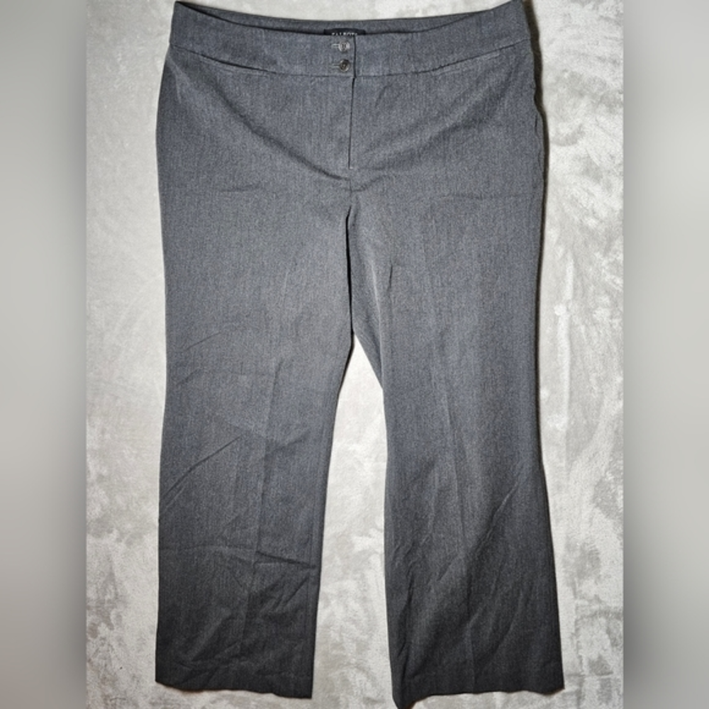 Talbots Women's Signature Flare Grey Dress Pants Size 16.‎
